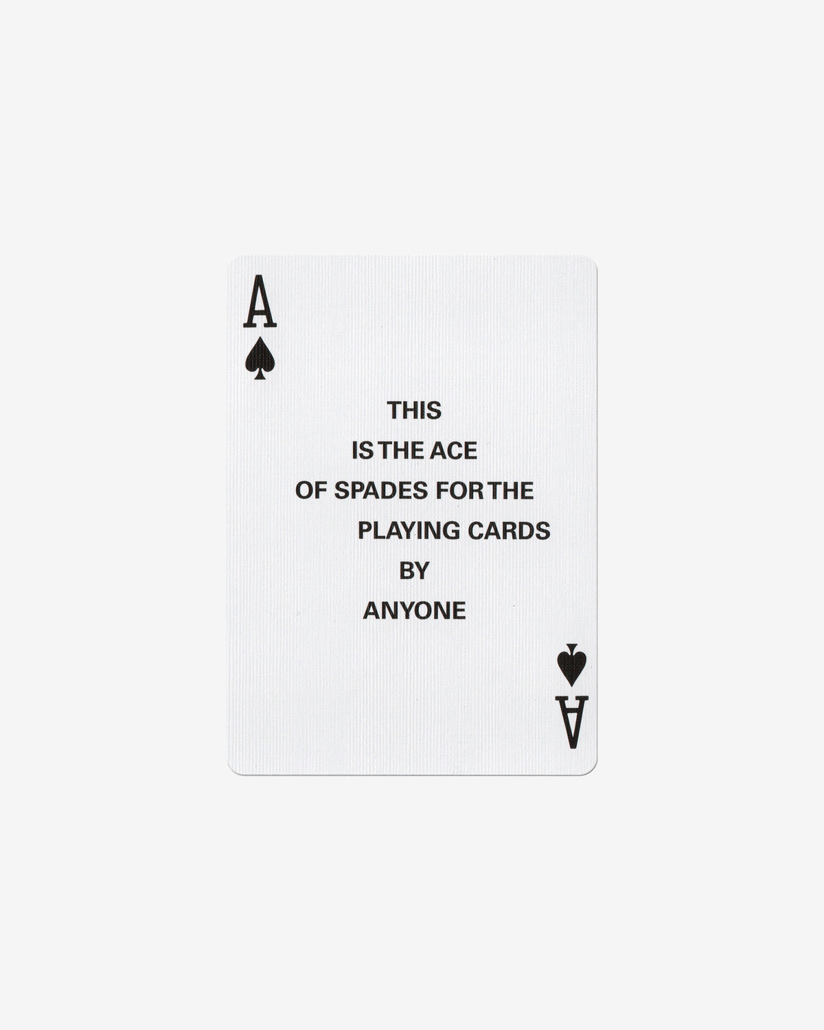 Playing Cards, Blank